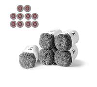 HUTT Lingettes Microfibres d’Origine pour Robot Laveur de vitres à disques flottants 3D, compatibles avec S7 / C7 / S55 Pro / DDC55 Pro (10 pièces, 5 Lots)