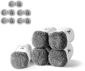HUTT Lingettes Microfibres d’Origine pour Robot Laveur de vitres, Ajustement Standard, compatibles avec DDC56 / DDC55 / C65 / C6 (10 pièces, 5 Lots)