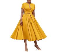Huttam Robe Africaine Femme Wax Robe d'été décontractée à Rayures pour Femmes Robe sans Manches à Bretelles fluides Boho Jupe Plissée Longue Fille