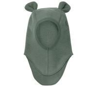 Huttelihut - Kid's Balaclava Bear Ears Wool Fleece - Bonnet - 48 cm - 0-12 Months - beetle