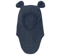 Huttelihut - Kid's Balaclava Bear Ears Wool Fleece - Bonnet - 48 cm - 0-12 Months - navy melange