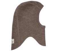 Huttelihut - Kid's Balaclava Wool Rib - Cagoule - 52 cm - 2-4 Years - brown melange