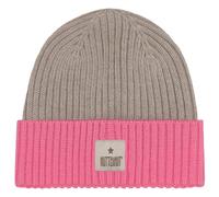 Huttelihut - Kid's Hat Wool Knit Color Block - Bonnet - 53 cm - 4-6 Years - begonia pink