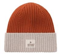 Huttelihut - Kid's Hat Wool Knit Color Block - Bonnet - 54 cm - 6-8 Years - ginger bread