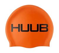 HUUB Design – Bonnet de bain – Orange fluo – Silicone, léger, facile à étirer