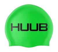HUUB Design Bonnet de bain 100% silicone – Vert fluo – Taille unique