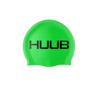 HUUB Design Bonnet de bain 100% silicone – Vert fluo – Taille unique