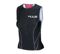 Huub Essential Tri Top Femme Noir - Tenues manches courtes et singlet de triathlon femmes M