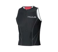 Huub Essential Tri Top Homme Noir - Tenues manches courtes et singlet de triathlon hommes L