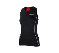 Huub Essentials Tri Top Femme Noir - Tenues manches courtes et singlet de triathlon femmes XS