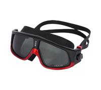 Huub Ryft Mask-Black/Red-Dark Smoke Lunettes de Natation Unisexe, Noir, Taille Unique