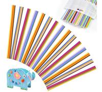 Huucozn 160 Pièces Filament pour Stylo 3D 3Doodler Start+, 32 Couleurs 2.5mm PCL Stylo d'Impression 3D Plastique Filament recharges de Filaments d'impression 3D Recharge Stylos, Chaque Couleur 5 Pcs