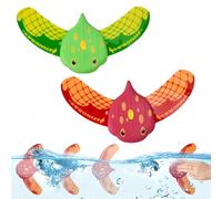 Huucozn 2 Pièces Jouet Poisson Diable Glider sous-Marin Jouets de Plongée pour Enfants Jouets de Piscine Jouet de Natation pour Piscine, Poisson sous Eau Été Cadeau pour Garçon Fille, Rouge et Vert