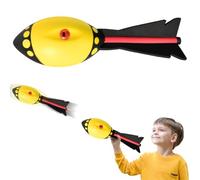 Huucozn Javelot Vortex, Ballon Javelot sifflant à Lancer Rocket Whistler Balle Classique en Mousse Longue Distance Fusée à Lancer Ballon Vortex en Mousse Souple Amusant pour l'intérieur l'extérieur