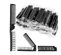 Huudngeje 24 Pcs Voyage Pliant Peigne Portable de Dents Fins de Dents pour Femmes pour Femmes Filles Sans-Abri Hôtel pour les Taquineries et la Séparation de Coiffeuse Masculin Garçon