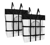 Huudngeje 2pcs Horse Fan Solder Hanging Horse Horse Box Box Sac de Ventilateur pour Stalle Sac de Ventilateur de Stalle Suspendue Porte-Toile en Nylon Boîte de Foin