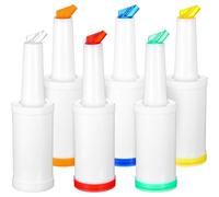 Huudngeje 6 Pack Bar Juice Verser Bouteilles Juice VERITEURS DISTRATIONS Juice de Plastique pour la Bar avec DÉPACHEMENT