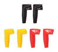 Huudngeje 6Pc Moteur de Garde éLectrique Câble de Treuil Cache-Gaine Couvercle en Caoutchouc Noir + Rouge + Jaune