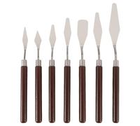 Huudngeje 7 PièCes SéRies Peinture à L' Couteau Ensemble Peinture à L' Pelle Peinture à L' Palette Couteau Acrylique Peinture Outils pour le MéLange des Couleurs