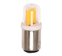 Huudngeje BA15D Ampoule LED 3W 110V CA 220V Non-Gradable 300 Lumens COB 1511 LED Lampe Blanc Chaud Blanc pour Lustre Machine À Coudre (Blanc Chaud)