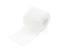 Huudngeje Bandage Élastique Auto-Adhésif de Sport pour Genouillères, Doigts, Chevilles, Paumes, Épaules, 5 cm X 4,5 M, Blanc