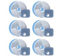 Huudngeje Filtre de Remplacement Automatique de la pour Animaux de Compagnie 6 Pack, 4,1 Pouces de Diamètre pour la d'eau de Chat