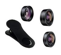 Huudngeje Kit D'Objectif Téléphonique - 198 Lans Fisheye, 120 Super Angle D'Objectif, Objectif Macro 20x pour Les Caméras pour Smartphone