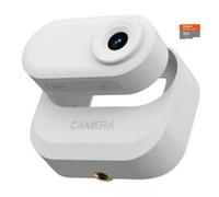 Huudngeje Mini Caméra d'action HD 1080P, Étanche, Petite, Stabilisation, Sport, pour Vlog, Mini Caméra pour Animaux de Compagnie, avec Carte