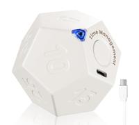 Huudngeje Minuterie Rotation Dodécagone - Minuterie Rechargeable Son Vibreur Lumière Alarme Minuterie 1 3 5 10 15 20 25 30 45 60 90 Compte à Rebours