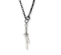 HUUiWAA Collier avec pendentif épée brisée - Style vintage gothique - En acier inoxydable - Pour homme - Standard - Sans pierre précieuse, Standard, Acier inoxydable, Pas de gemme