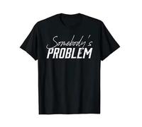 huUKH7HGT Country Music Letters Printed Somebody's Problem Outfit T-Shirt Black M