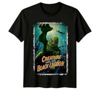 huUKH7HGT Creature from The Black Lagoon (1954) Movie Poster Inspired T-Shirt Black S