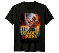 huUKH7HGT Deadly Prey (1987) Movie Poster Inspired T-Shirt Black M