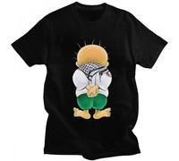 huUKH7HGT Palestine Handala National Symbol T Shirt Black M