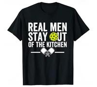 huUKH7HGT Real Men Stay Out of The Kitchen Funny T Shirt Black XL