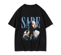 huUKH7HGT Singer Sade Graphic T Shirt Black S