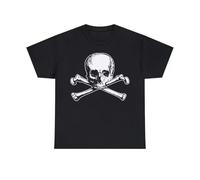 huUKH7HGT Skull and Crossed Bones T-Shirt Black 3XL