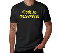 huUKH7HGT Smile. Always T-Shirt Black S