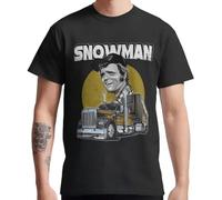 huUKH7HGT Snowman T-Shirt Cledus Smokey and The Bandit Jerry Reed Burt Reynolds Black XL