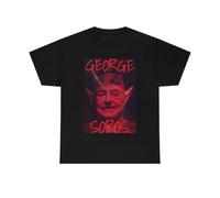 huUKH7HGT Soros = Satan George Soros T ShirtBlack XXL