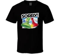 huUKH7HGT Sorry Best Board Game of All Time Players Poster T Shirt Black S