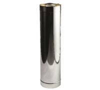 Huum tube de rallonge double paroi pour poêle de sauna Ø120 mm / Longueur 25 cm