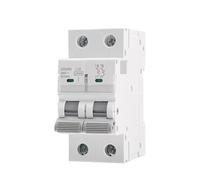 HUUOQIWY Disjoncteur H 10KA MCB 2P 6A 10A 16A 20A 25A 32A 40A 50A 63A 220V Courbe C 1 pièce(25 V)