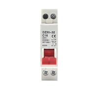 HUUOQIWY Disjoncteur miniature DZ30-32 DPN 1P+N MCB de 6 A, 10 A, 16 A, 20 A, 25 A et 32 A pour montage sur rail DIN, interrupteur d'air domestique miniature, 1 unité (10 A)