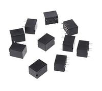 HUUOQIWY Mini Relais de Puissance JRC-21F 4100 DC, 10 pièces, 6 Broches, Montage sur PCB, Circuit imprimé, Relais 3V 5V 12V(12V)