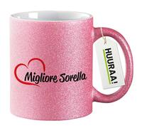Huuraa gobelets à paillettes Migliore Sorella Tasse à café cadeau rose 330 ml Migliore Sorella souvenirs