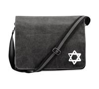 Huuraa sac à bandoulière Étoile de David Sac cadeau en toile noire de 14 litres Étoile de David accessoire