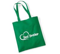 Huuraa sac à provisions Best Brother Sac cadeau Kelly Green 10 litres en coton Best Brother Présent