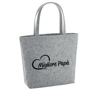 Huuraa sac à provisions Migliore Papà Sac de courses gris 22 litres en feutre mélangé Migliore Papà accessoire