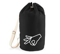 Huuraa sac de sport Regardé à l'intérieur Sac à dos cadeau noir 20 litres en coton Regardé à l'intérieur Présent